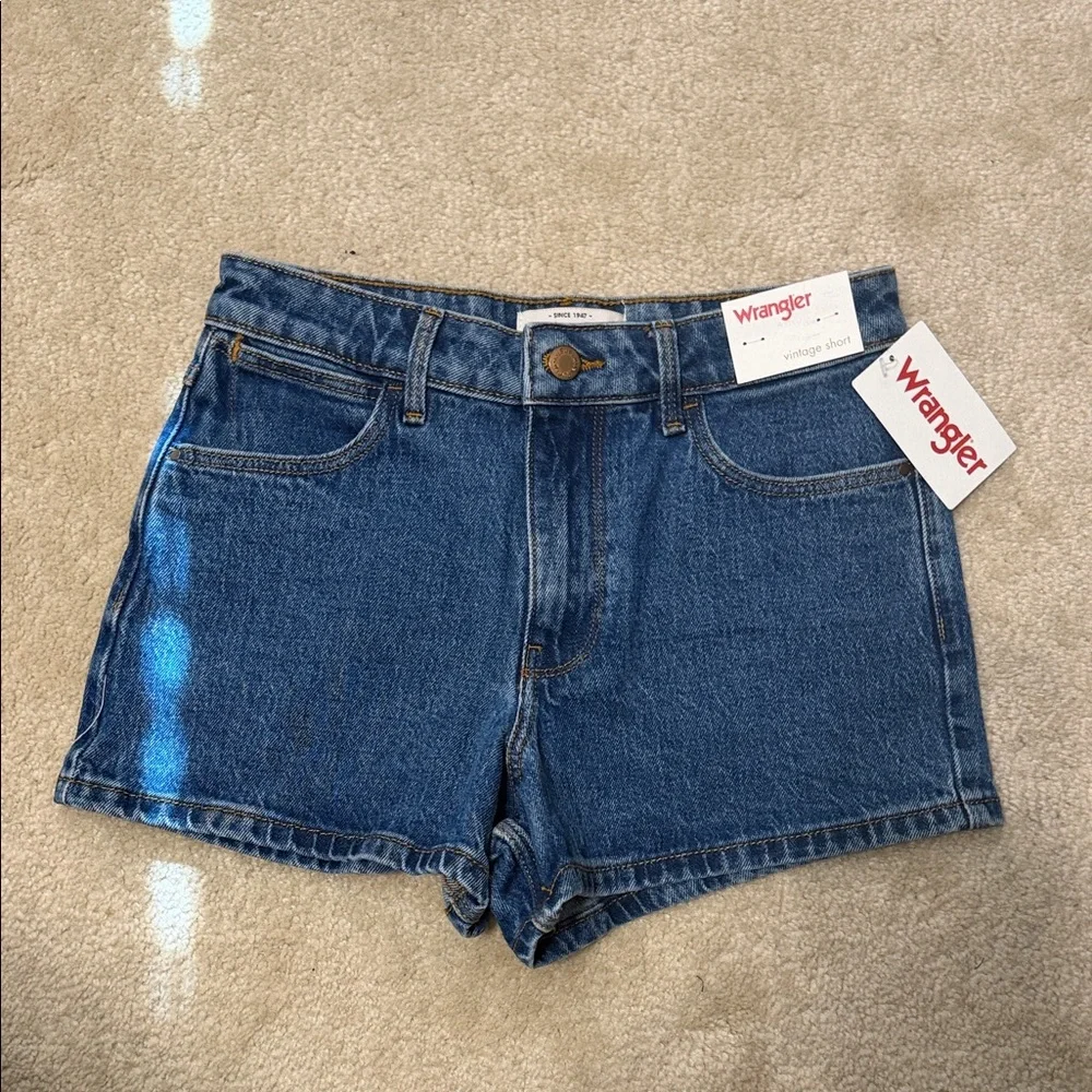 Wrangler Women's Classic Blue Jean Shorts - Picture 1 of 4